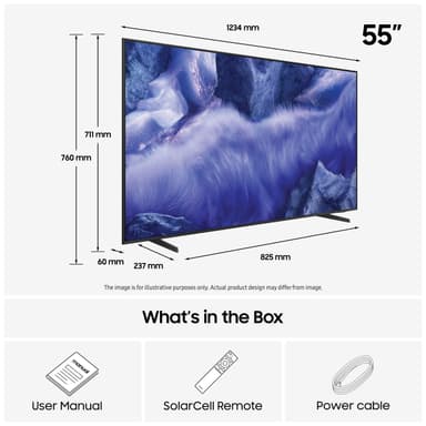 Samsung 55” QEF1 4K QLED älytelevisio (2025)