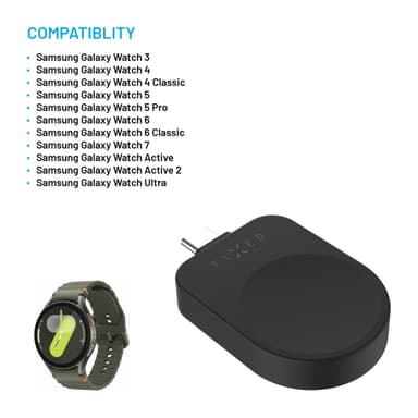 Fixed Samsung Watch langaton USB-C laturi