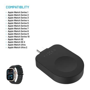 Fixed Apple Watch langaton USB-C laturi