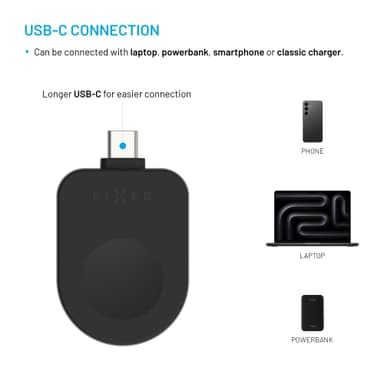 Fixed Apple Watch langaton USB-C laturi