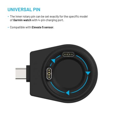 Fixed Garmin Watch langaton USB-C laturi