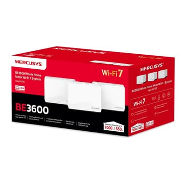 Mercusys Halo H27BE WiFi 7 Mesh järjestelmä (3 kpl)
