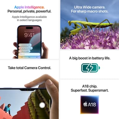 iPhone 16 Plus – 5G älypuhelin 256 GB valkoinen