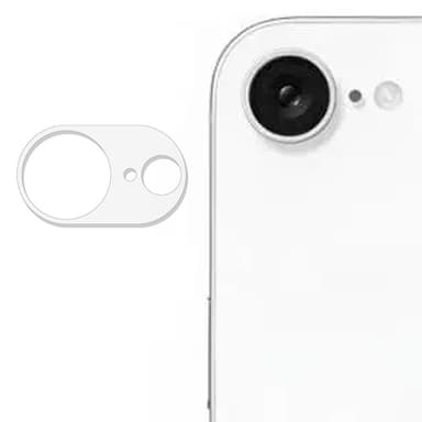 SKALO iPhone 16e 3D -panssarilasit kameroille - Läpinäkyvä