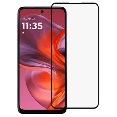 SKALO Motorola Moto G05 Koko Näytön Panssarilasi - Musta