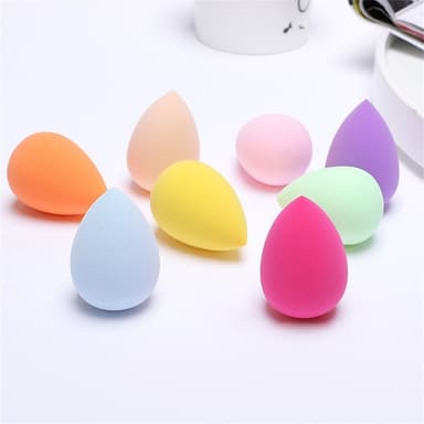 2 kpl Makeup Sponge Blender Teardrop Beauty Egg Cleansing Puff Skin Care - Keltainen