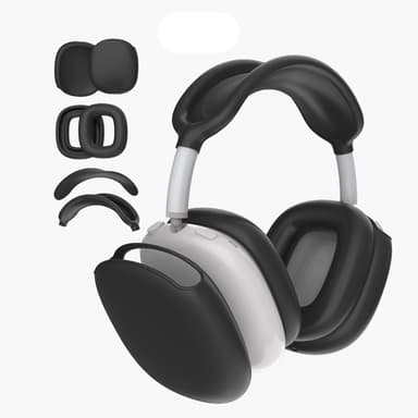 4-osainen silikonisuojakotelo AirPods Maxille Musta