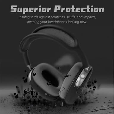 4-osainen silikonisuojakotelo AirPods Maxille Musta