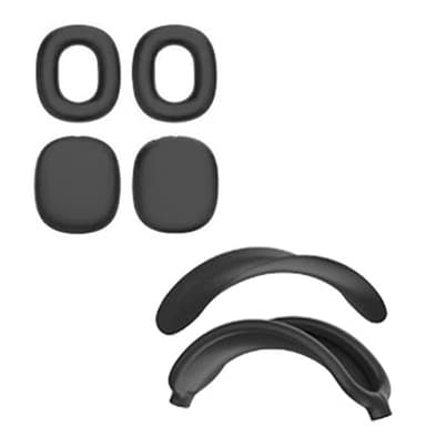 4-osainen silikonisuojakotelo AirPods Maxille Musta