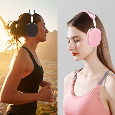 4-osainen silikonisuojakotelo AirPods Maxille Musta