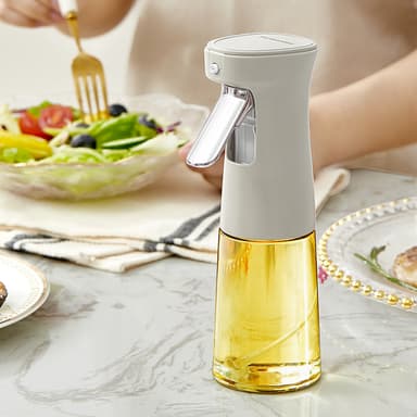240 ml lasiöljysuihkepullo - suihkepullo keittiöön Valkoinen