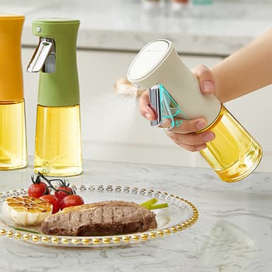 240 ml lasiöljysuihkepullo - suihkepullo keittiöön Valkoinen