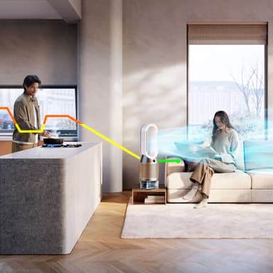Dyson PH2 De-Nox ilmanpuhdistin 545007-01 (valkoinen/kulta)