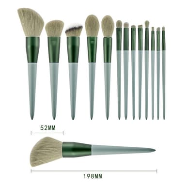 13 kpl Meikkisivellinsetti Kosmeettiset siveltimet Soft Fiber Foundation Contour -