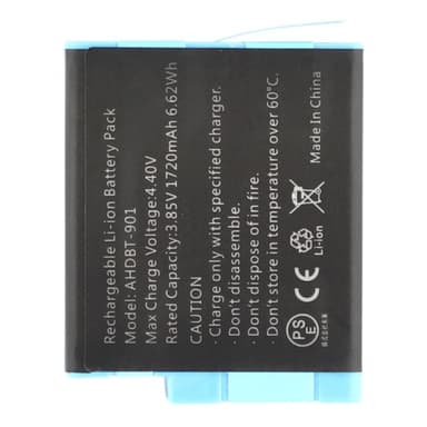 Akku GoPro Hero 12 11 10 9 3.85V 1720mAh AHDBT-901 vaihtoakku