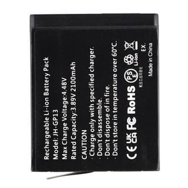 GoPro Hero 13 3.89V 2100mAh JH-GP13 vaihtoakku akku