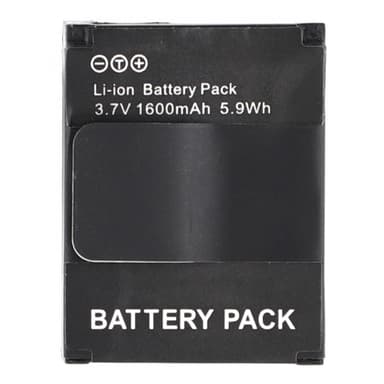 GoPro Hero 3 -kameran akku 3,7 V 1600 mAh AHDBT-201/301 vaihtoakku