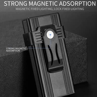 Magneettinen avainnippu taskulamppu työvalo 4-LED usean värin magneettipidikkeet
