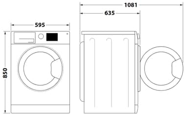 Whirlpool kuivaava pyykinpesukone FFWDD 1176258 BCV EE (11/7 kg)