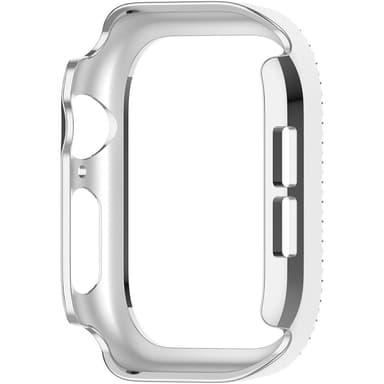 Kellosarjalle 10, 42 mm:n kotelon kansikehys Bling tekojalokivisisustus - Hopea