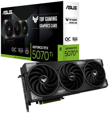 ASUS TUF Gaming GeForce RTX™ 5070 Ti 16 GB GDDR7 White OC näytönohjain