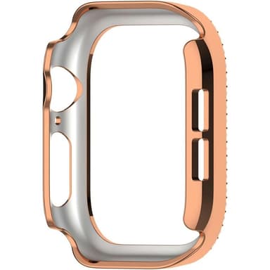 Kellosarjalle 10, 42 mm:n kotelon kansikehys Bling tekojalokivisisustus - Rose Gold