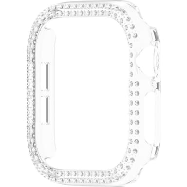 Kellosarjalle 10, 42 mm:n kotelon kansikehys Bling tekojalokivisisustus - Läpinäkyvä