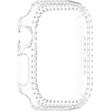 Kellosarjalle 10, 42 mm:n kotelon kansikehys Bling tekojalokivisisustus - Läpinäkyvä