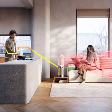Dyson Hot+ Cool HP2 De-Nox ilmanpuhdistin 546327-01 (valkoinen/kulta)