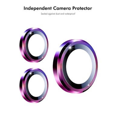 iPhone 16e Kameran linssinsuoja ENKAY Hat-Prince Metallirengaslinssikalvo