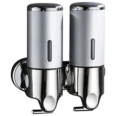 Ruostumattomasta teräksestä valmistettu saippua-annostelija 1000 ml Manuaalinen Push Pump Shampoo Vartalopesu
