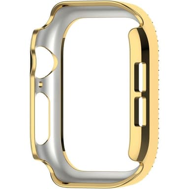 Kellosarjalle 10, 42 mm:n kotelon kansikehys Bling tekojalokivisisustus - Kulta