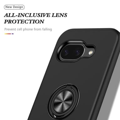 Google Pixel 9A sormenrengasjalustan hybridikotelo