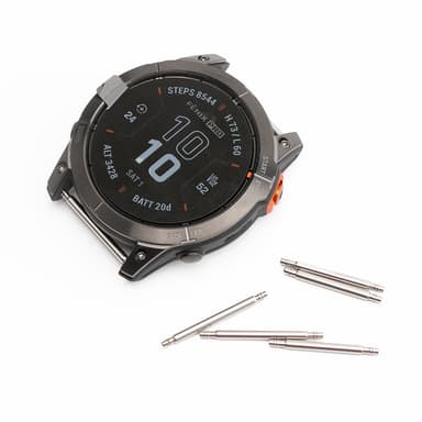 26 mm:n jousirannekkeet Garmin Fenix 6X Pro-, Epix- ja Tactix-kelloihin - Pikakiinnitteiset rannekkeen tapit