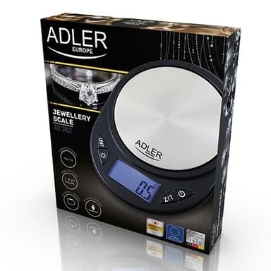 Adler pieni tarkkuusvaaka, musta
