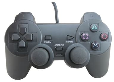 Käsiohjain Playstation 2:lle (musta)