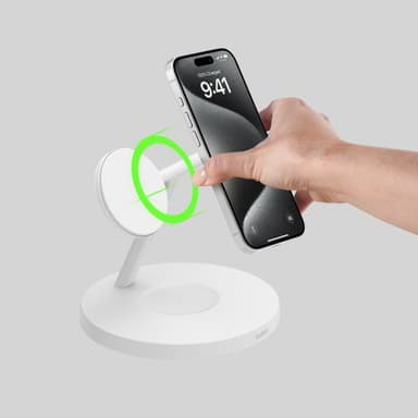 Belkin BoostCharge Pro 3-in-1 Qi2 langaton latausteline (musta)
