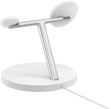 Belkin BoostCharge Pro 3-in-1 Qi2 langaton latausteline (valkoinen)