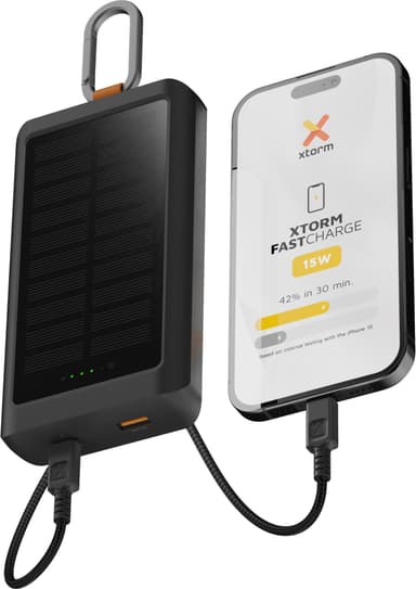 Xtorm 15 W Go2 10 000 mAh Solar varavirtalähde