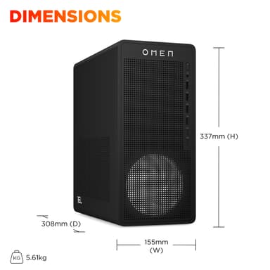HP OMEN 16L R5-8400F/16/512/3050 pelitietokone