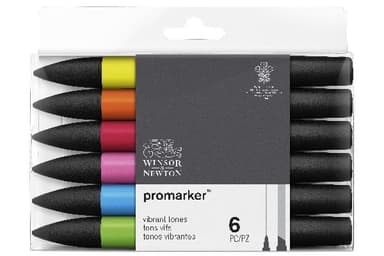 Winsor Promarker 6st, Vibrant Tones