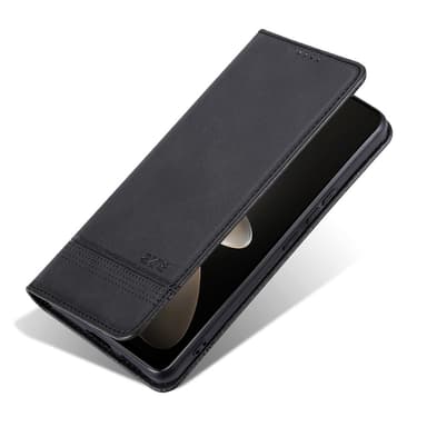 SKALO Xiaomi 15 Ultra 5G AZNS PU-Nahka Lompakkokotelo - Musta