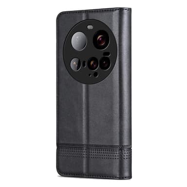 SKALO Xiaomi 15 Ultra 5G AZNS PU-Nahka Lompakkokotelo - Musta