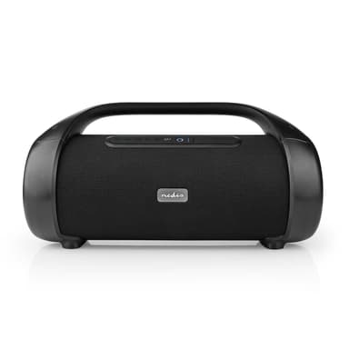 Nedis Bluetooth® Party Boombox | 9.5 tuntia | 2.1 | 120 W | Median toisto: AUX / USB | IPX5 | Linkitettävä | Kantokahva | Juhlavalot | Musta