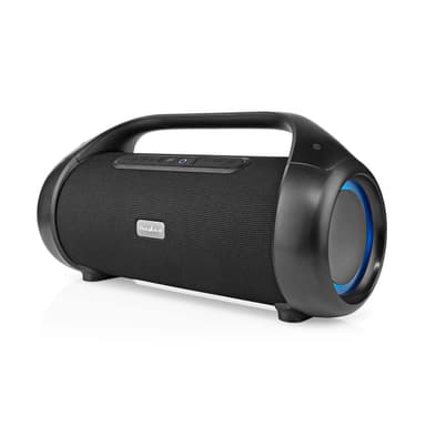 Nedis Bluetooth® Party Boombox | 9.5 tuntia | 2.1 | 120 W | Median toisto: AUX / USB | IPX5 | Linkitettävä | Kantokahva | Juhlavalot | Musta
