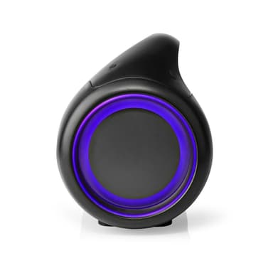 Nedis Bluetooth® Party Boombox | 9.5 tuntia | 2.1 | 120 W | Median toisto: AUX / USB | IPX5 | Linkitettävä | Kantokahva | Juhlavalot | Musta