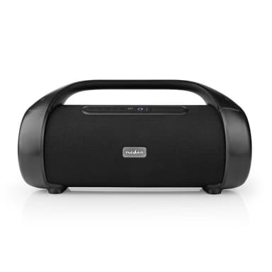 Nedis Bluetooth® Party Boombox | 9.5 tuntia | 2.1 | 120 W | Median toisto: AUX / USB | IPX5 | Linkitettävä | Kantokahva | Juhlavalot | Musta