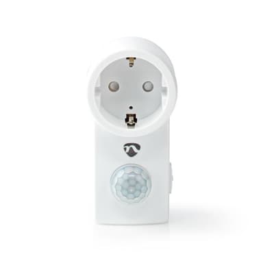 Nedis Liiketunnistin | Sisäkäyttöinen | Type F (CEE 7/7) | Tyyppi F (CEE 7/7) | 120 ° | 5 - 300 W | 300 W | 1200 W | 3 - 2000 Lux | Anturitekniikka: PIR | Anturi ulottuvilla: 0.0 - 9.0 m