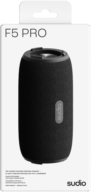 Sudio F5 Pro langaton kannettava kaiutin (musta)