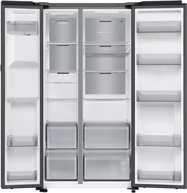 Samsung side-by-side jääkaappipakastin RS90F64EDFEF (mu./ruost. teräs)